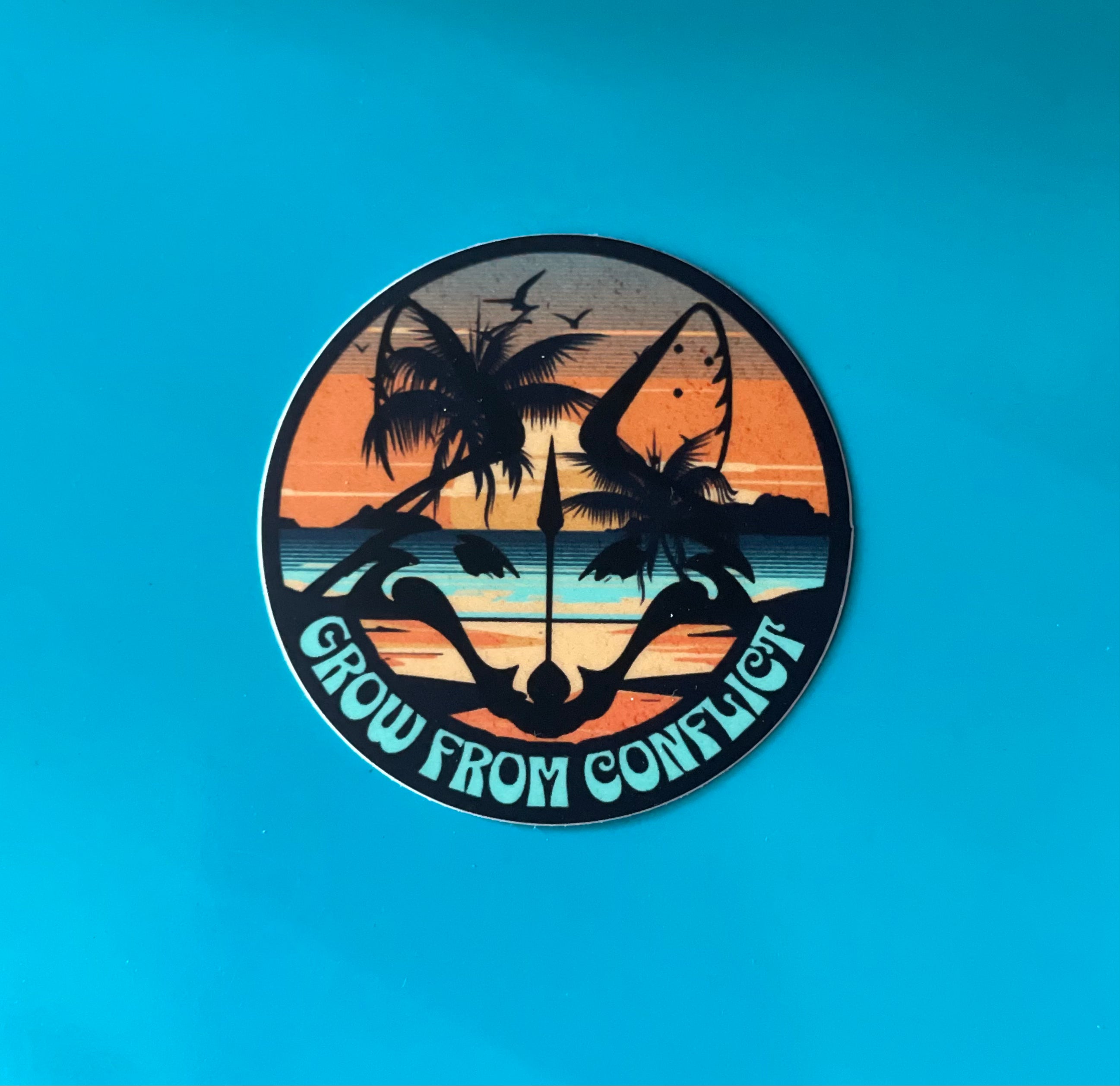 Grow From Conflict Stickers by Rogue Dynamics