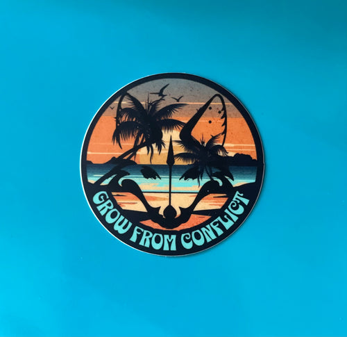 Grow From Conflict Stickers by Rogue Dynamics