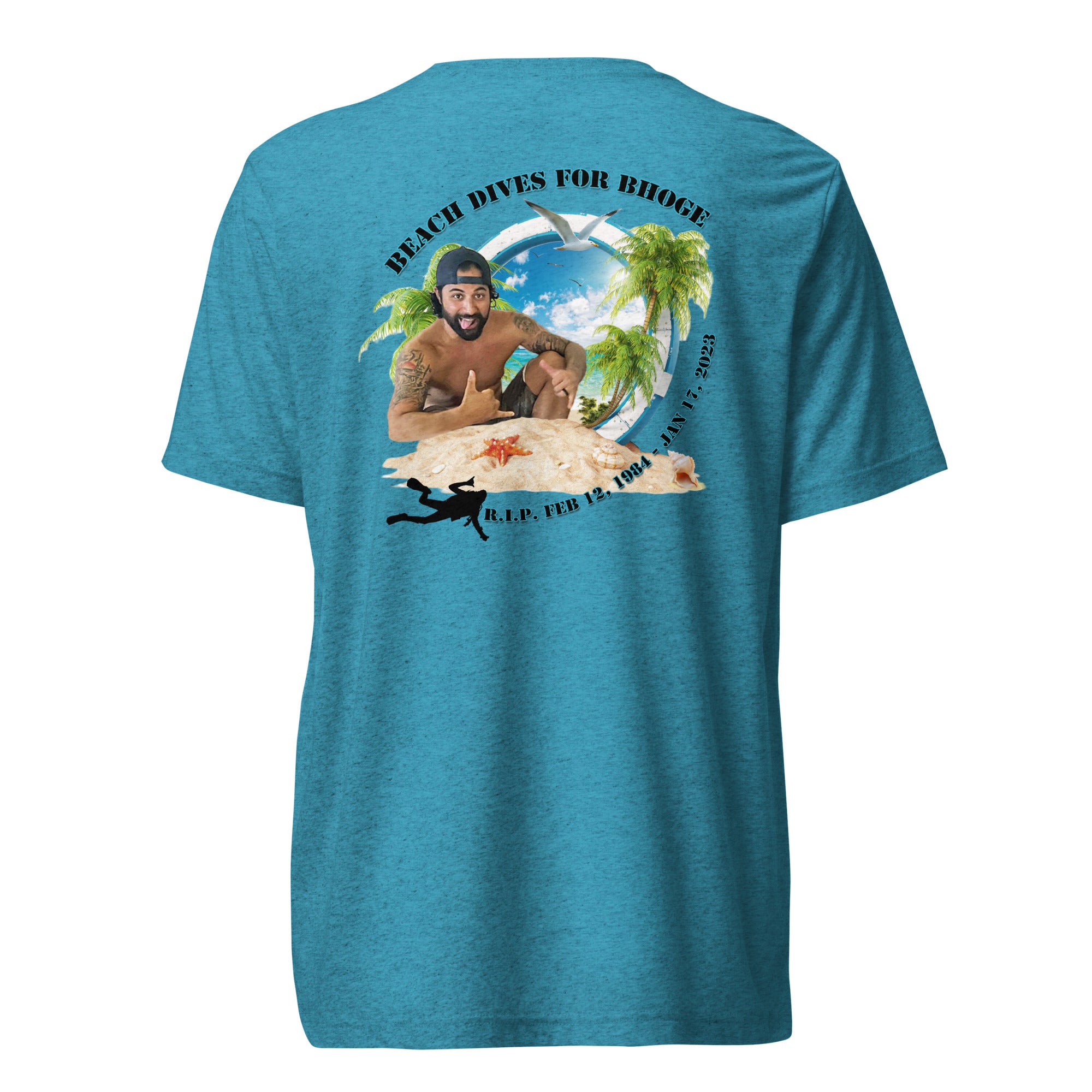 Beach Dives For Berto shirt by Rogue Dynamics