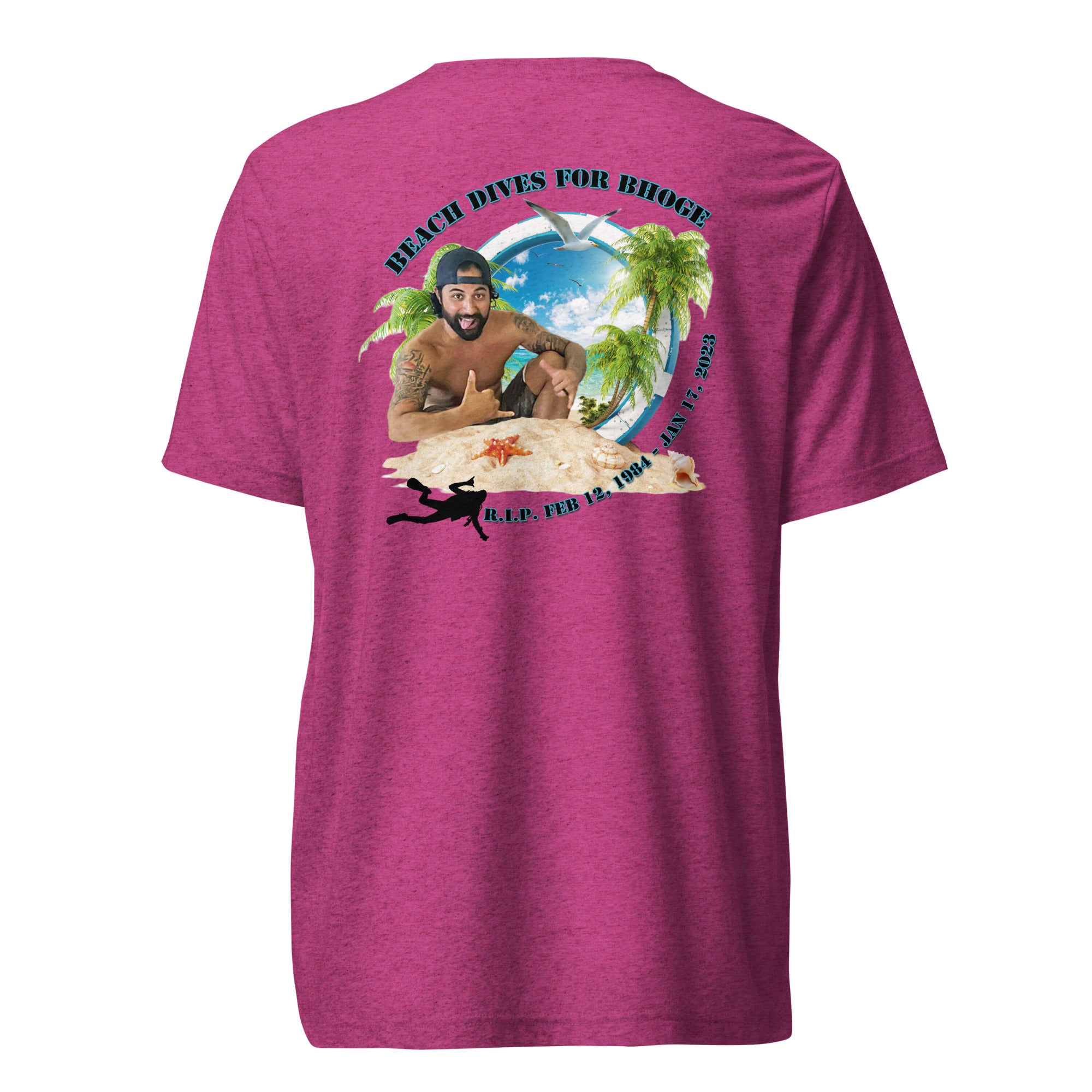 Beach Dives For Berto shirt by Rogue Dynamics