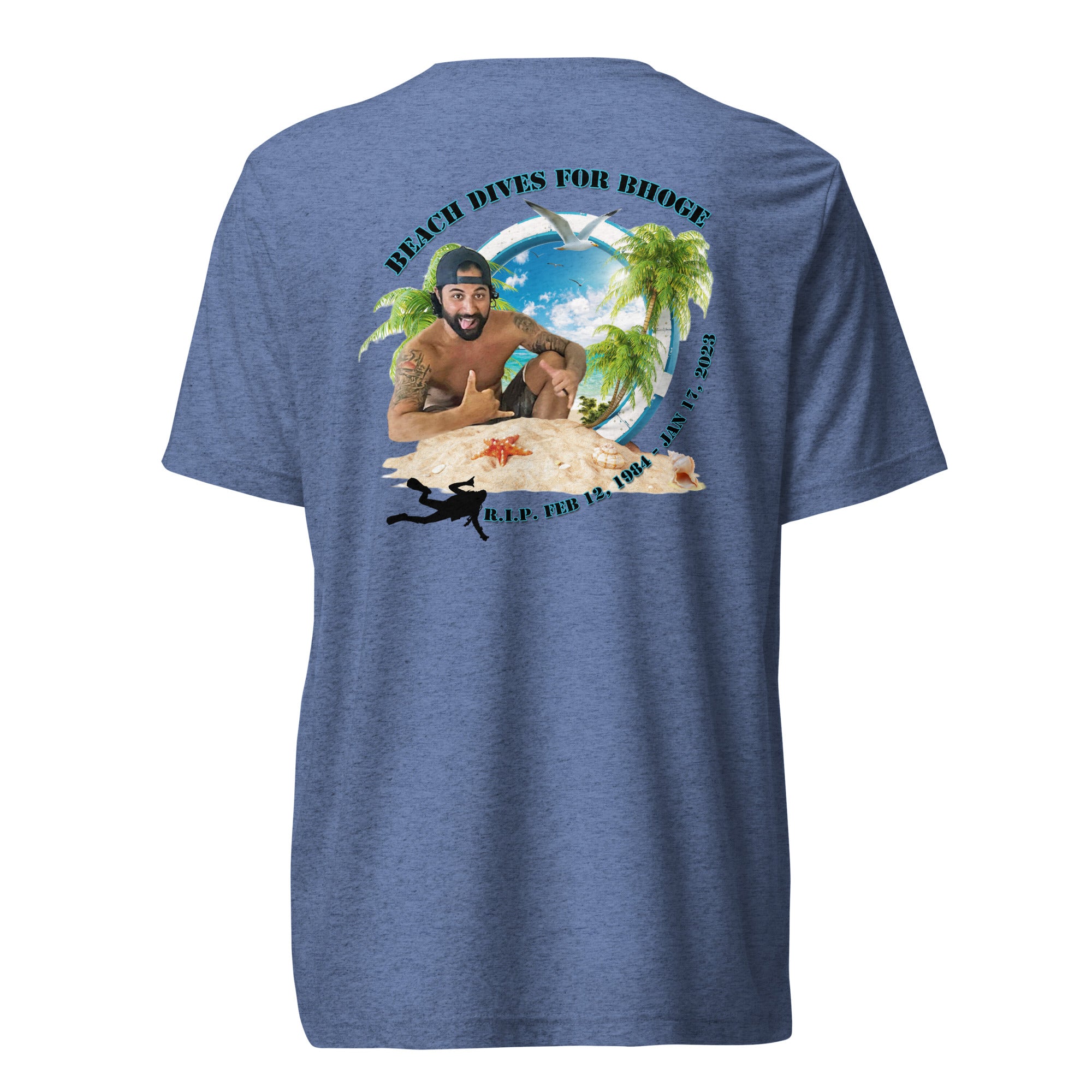 Beach Dives For Berto shirt by Rogue Dynamics