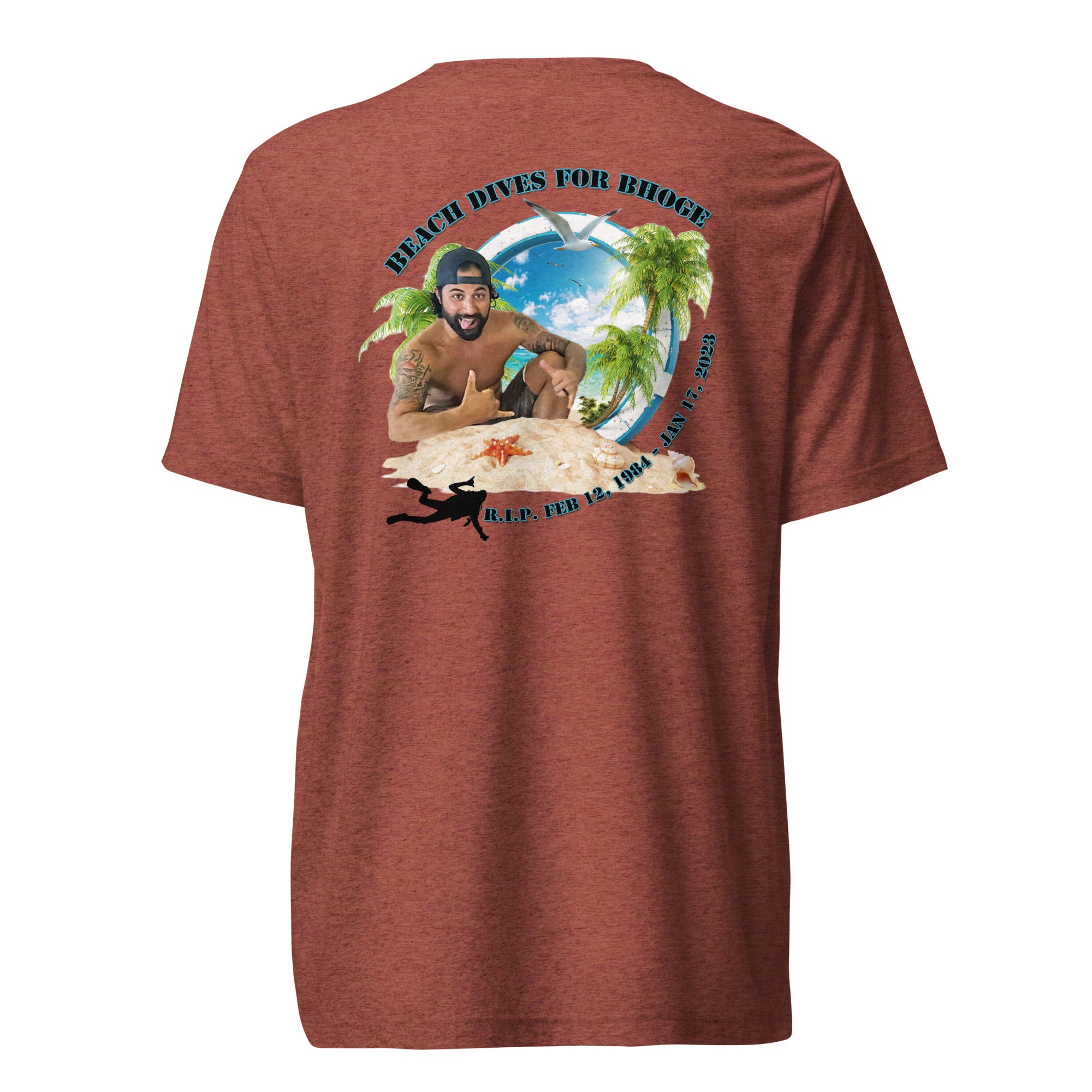 Beach Dives For Berto shirt by Rogue Dynamics
