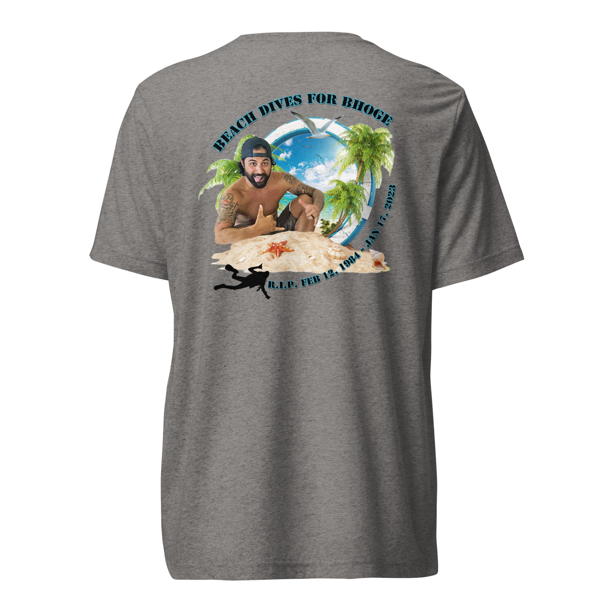 Beach Dives For Berto shirt by Rogue Dynamics