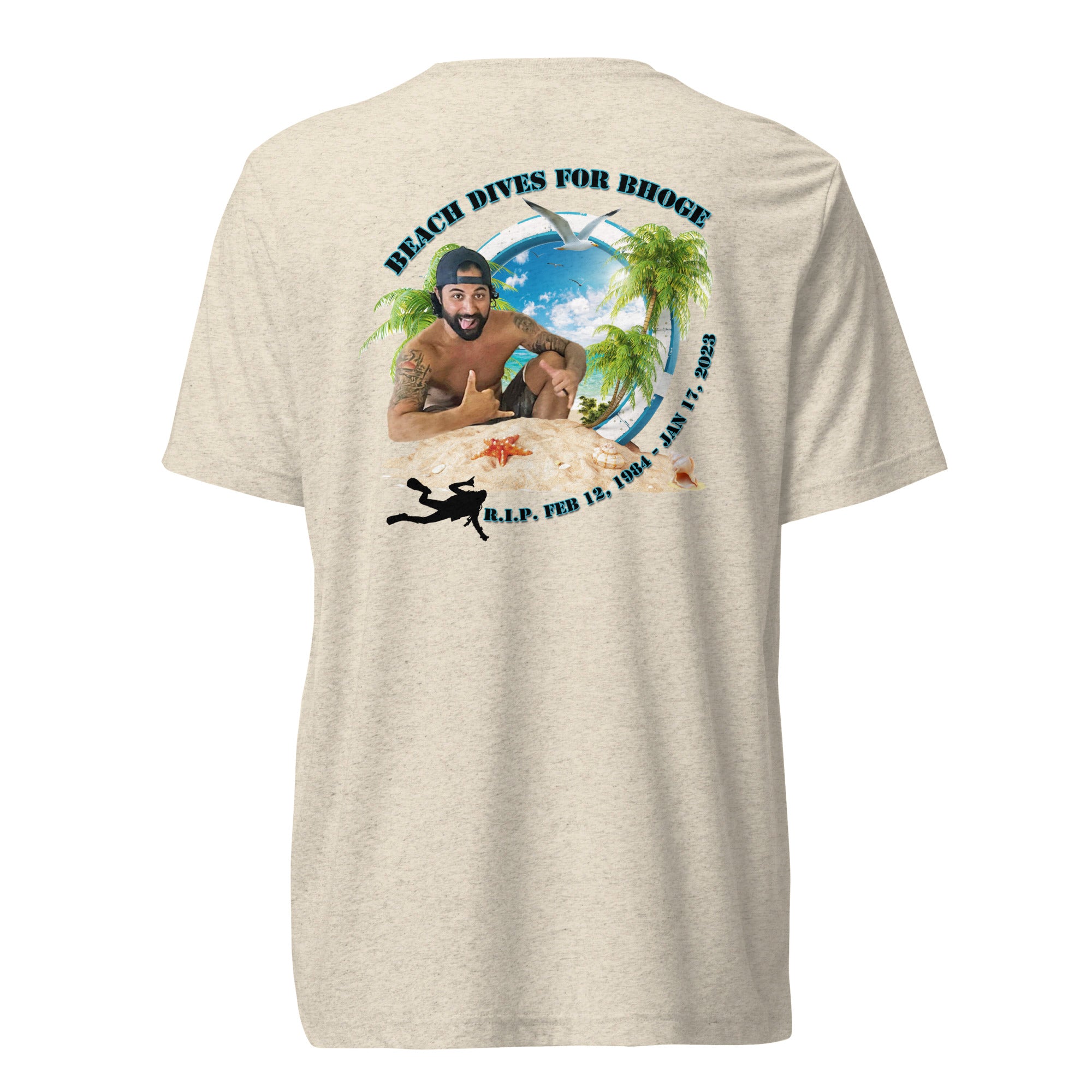 Beach Dives For Berto shirt by Rogue Dynamics