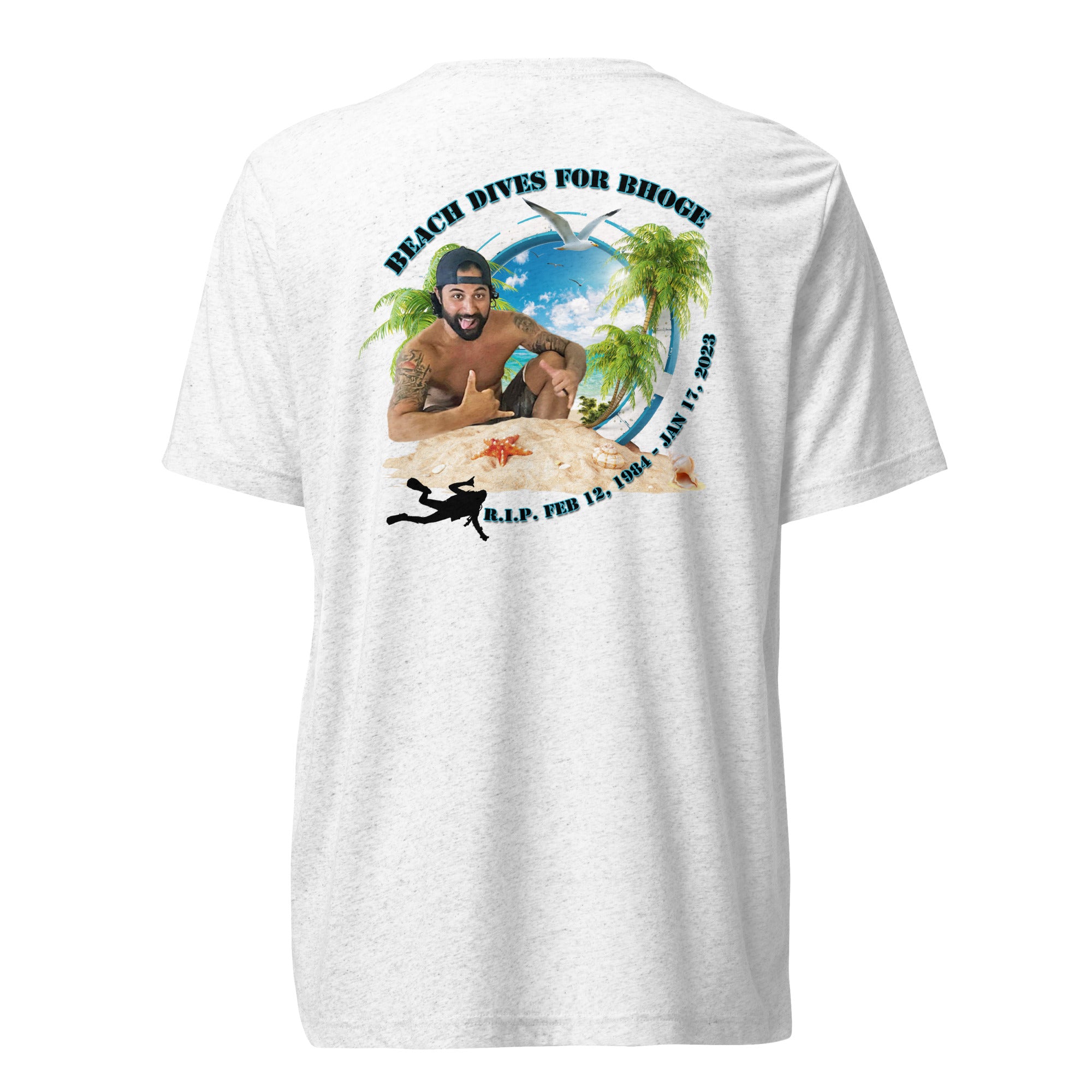 Beach Dives For Berto shirt by Rogue Dynamics