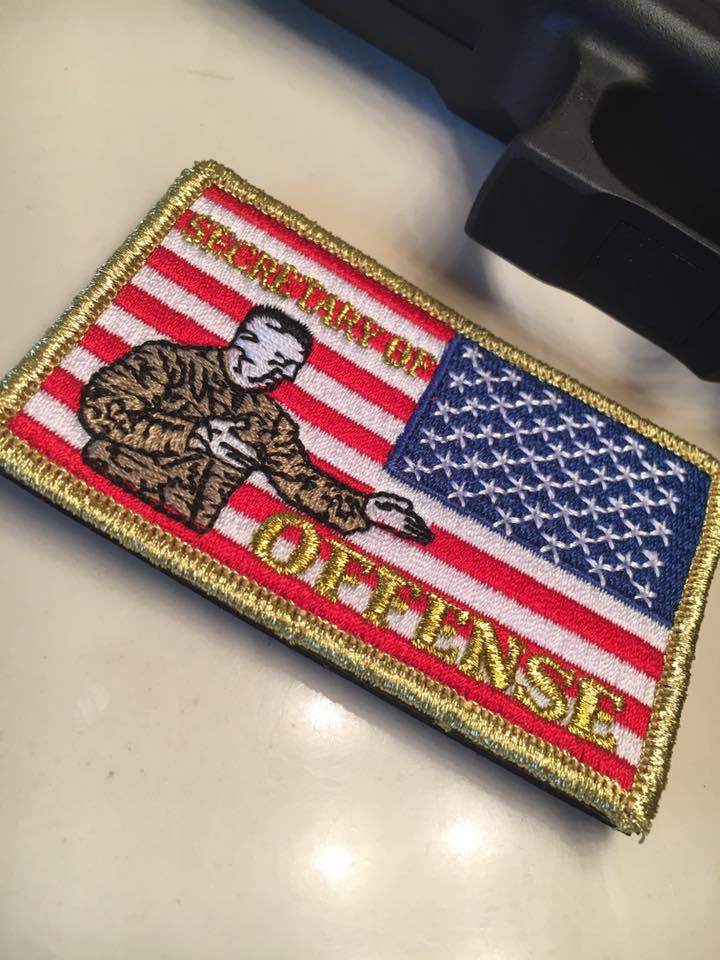 Secretary of Offense morale patch by Rogue Dynamics