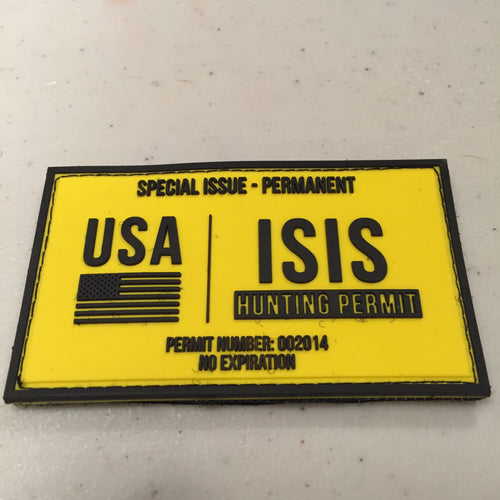 ISIS Hunting Permit PVC Patch by Rogue Dynamics