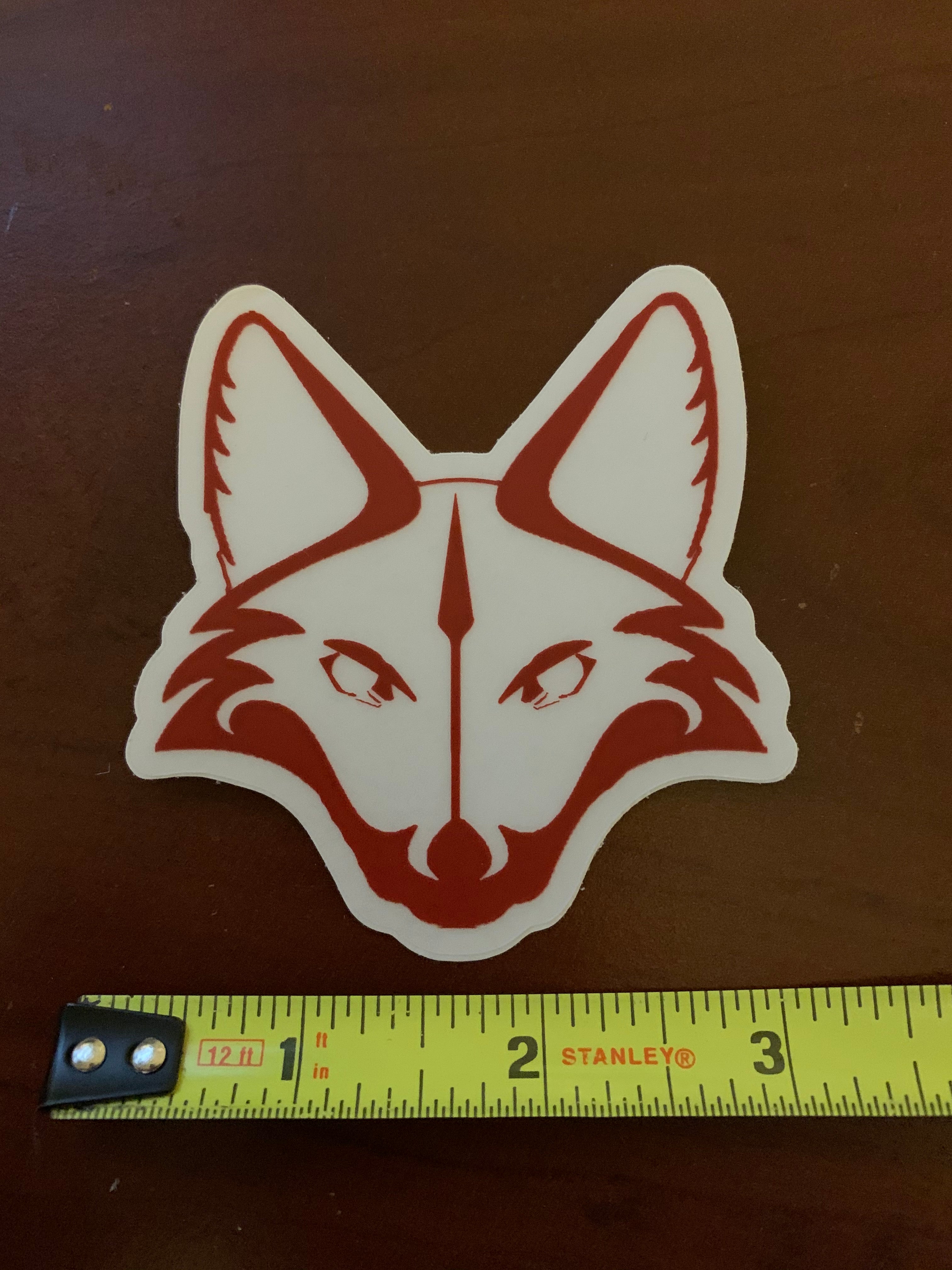 RED Rogue Fox vinyl sticker by Rogue Dynamics