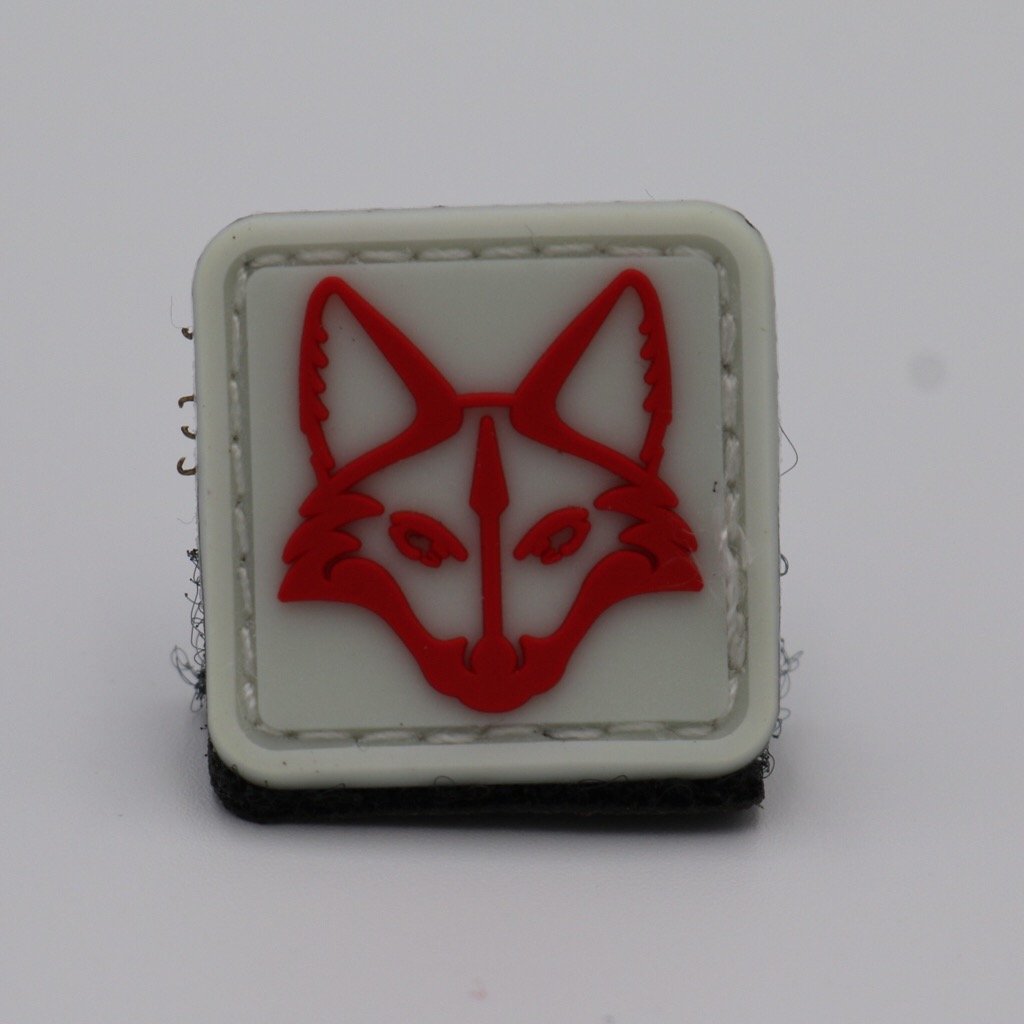 Fox Head Cats Eye glow in the dark morale patch by Rogue Dynamics