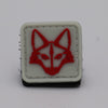 Fox Head Cats Eye - white glows in the dark