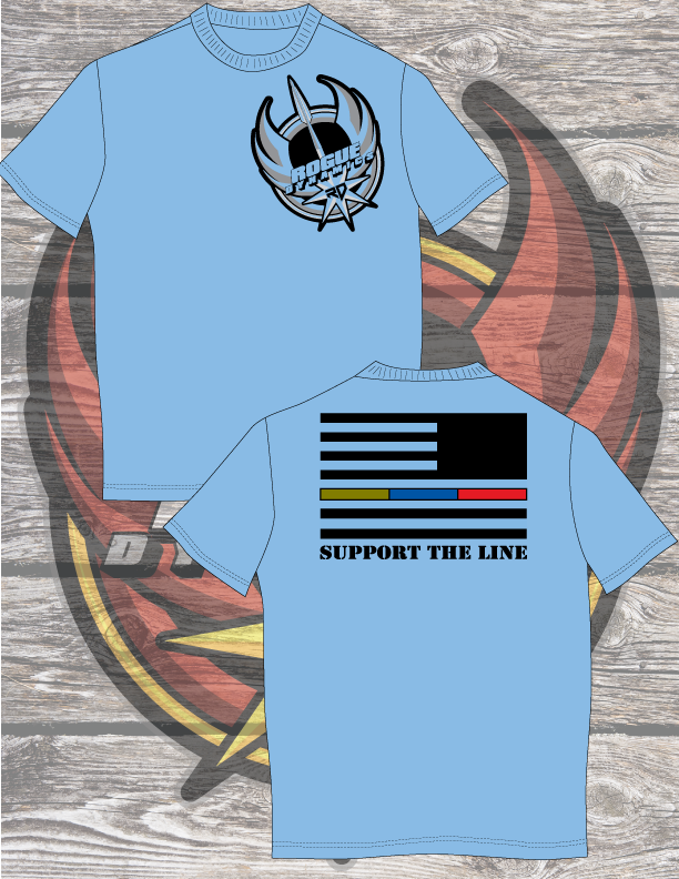 Support the line Shirt - Blue