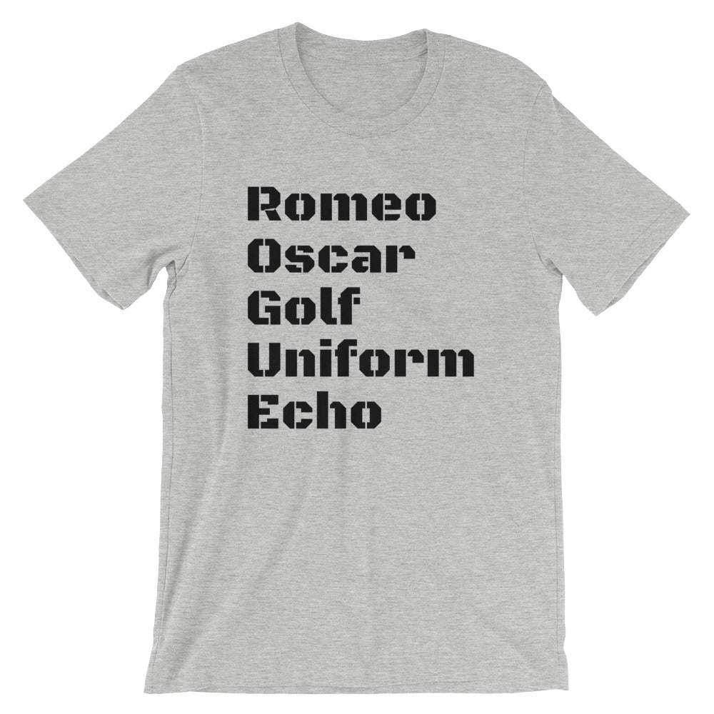 Phonetic Rogue shirt by Rogue Dynamics