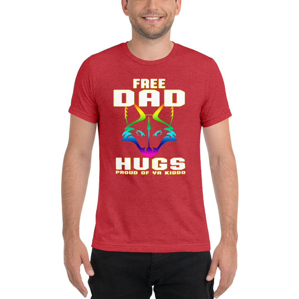 Free Dad Hugs Pride shirt by Rogue Dynamics