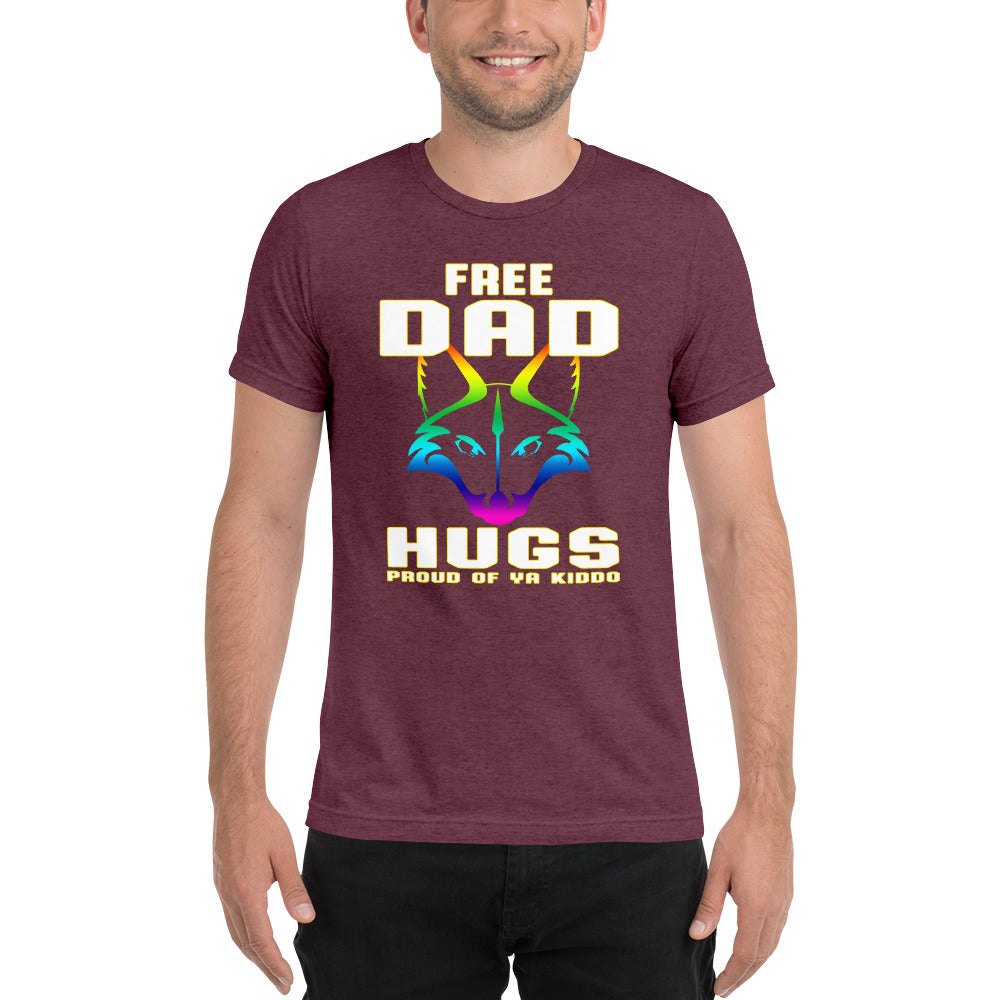 Free Dad Hugs Pride shirt by Rogue Dynamics