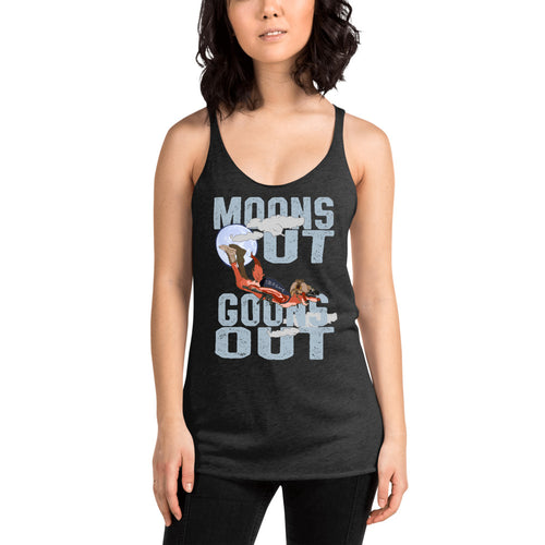 Moons Out Goons Out Racerback Tank by Rogue Dynamics