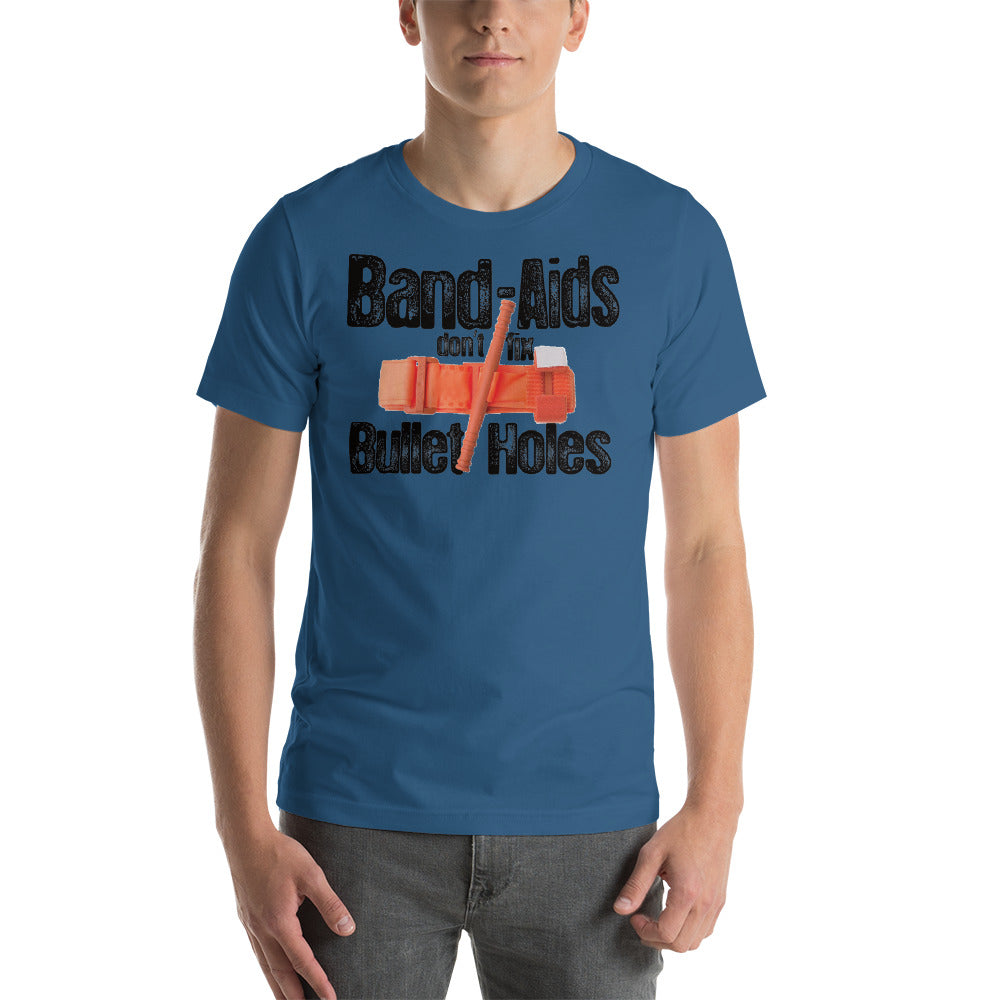 Band Aids Dont Fix Bullet Holes shirt by Rogue Dynamics