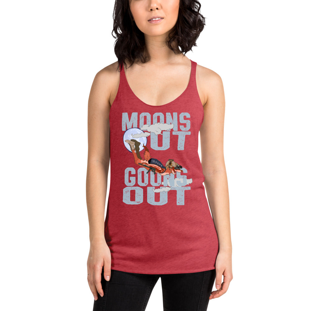 Moons Out Goons Out Racerback Tank by Rogue Dynamics