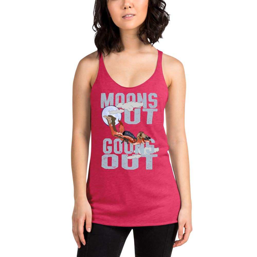 Moons Out Goons Out Racerback Tank by Rogue Dynamics