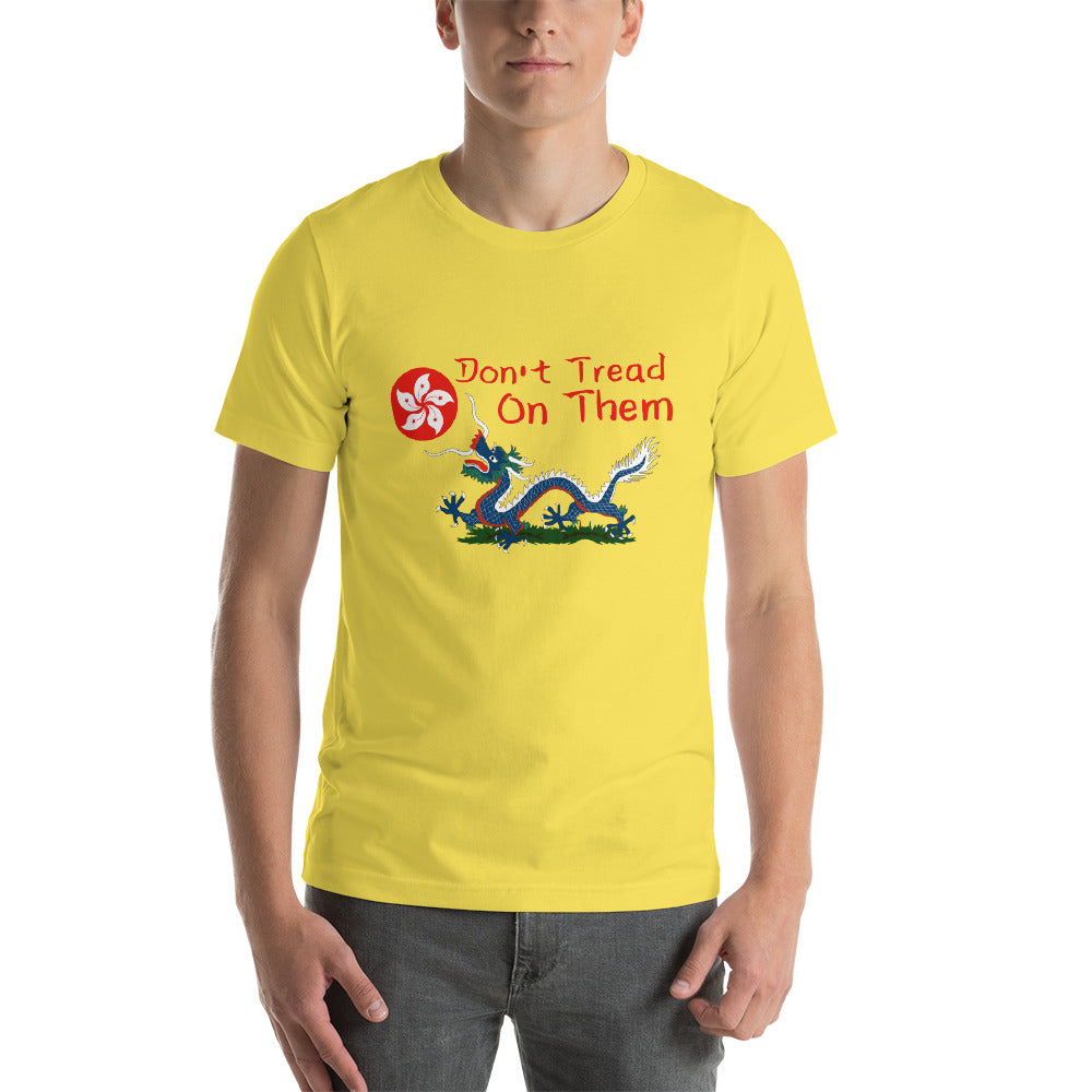 Hong Kong Don't Tread on Them Yellow shirt by Rogue Dynamics