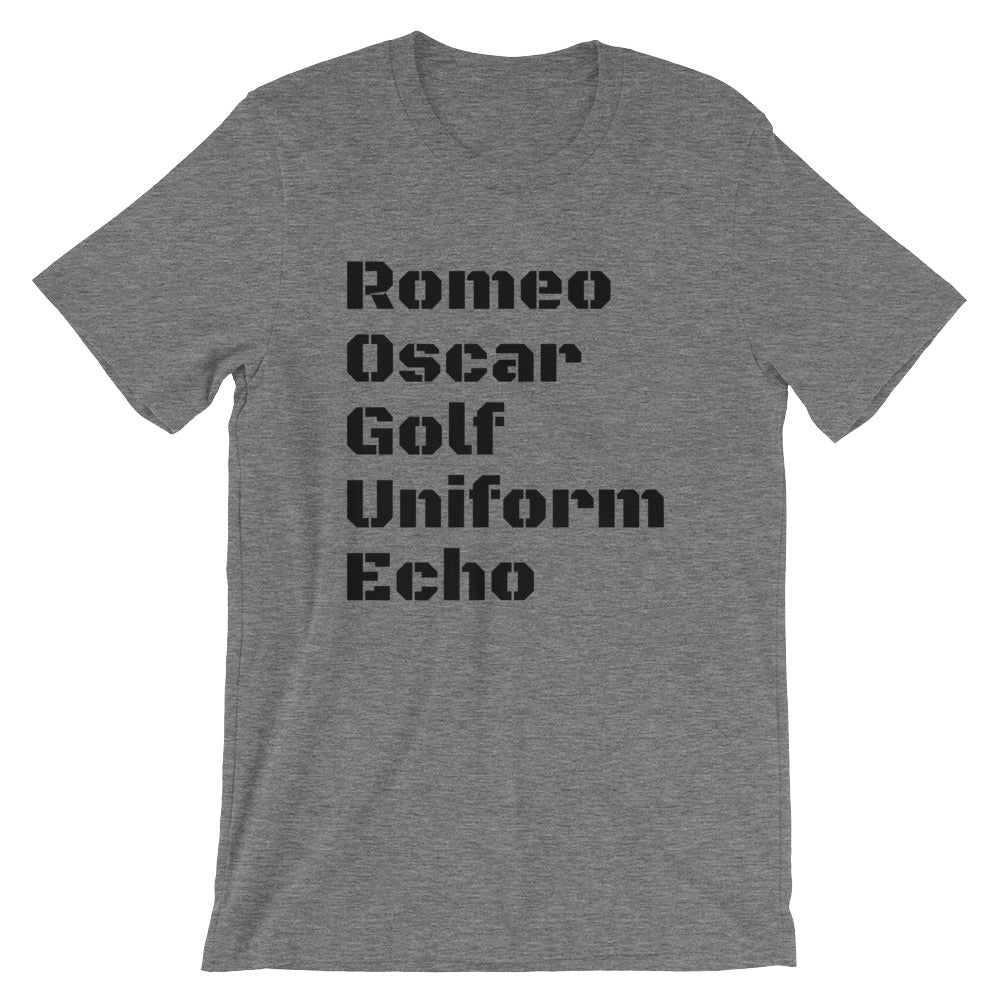 Phonetic Rogue shirt by Rogue Dynamics