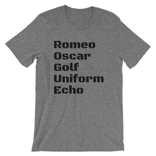 Phonetic Rogue shirt by Rogue Dynamics