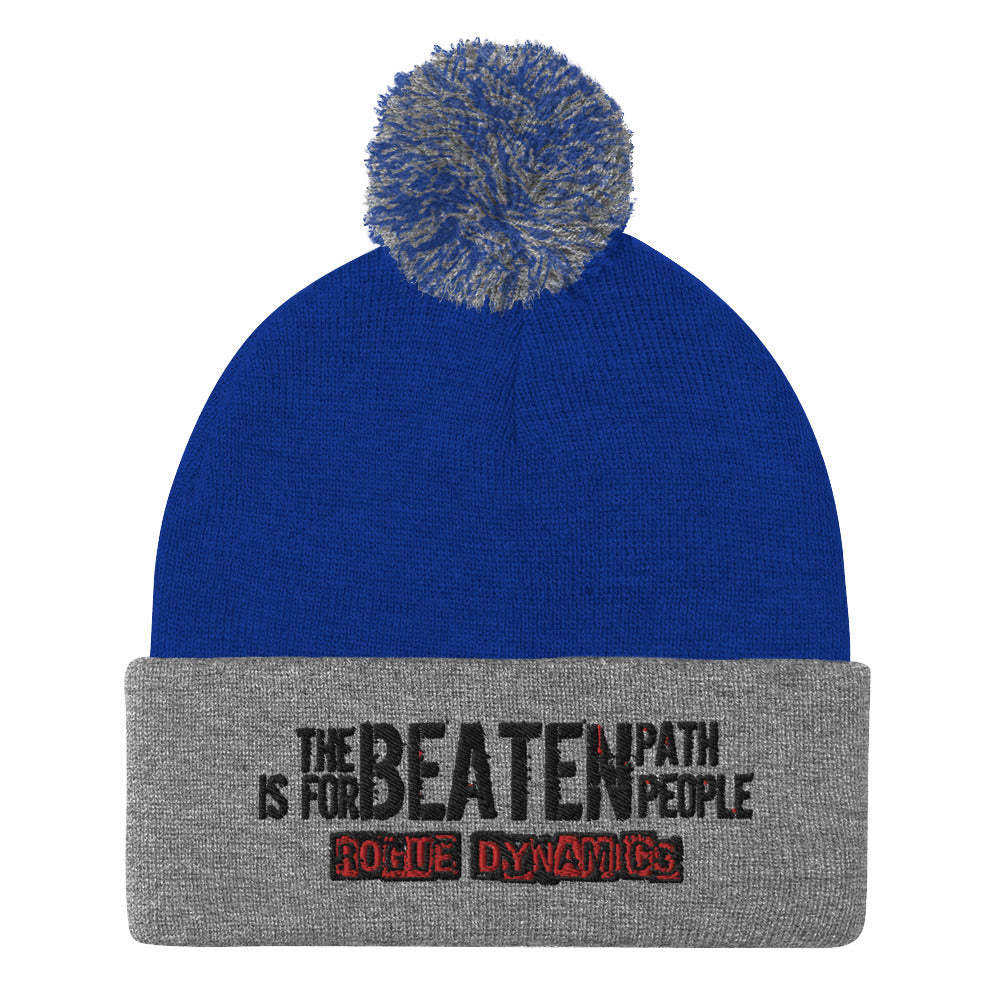 Beaten Path Pom-Pom Beanie by Rogue Dynamics