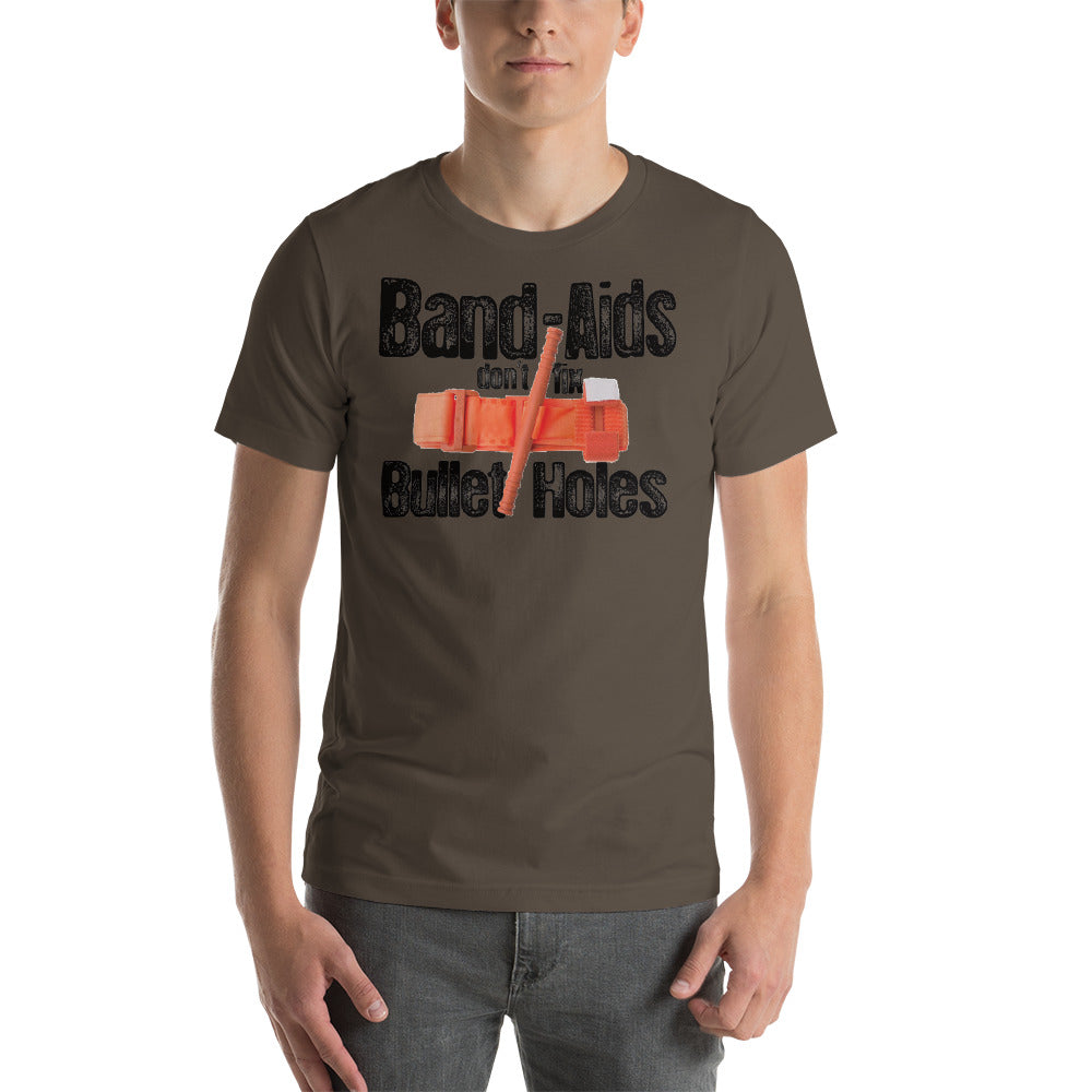 Band Aids Dont Fix Bullet Holes shirt by Rogue Dynamics