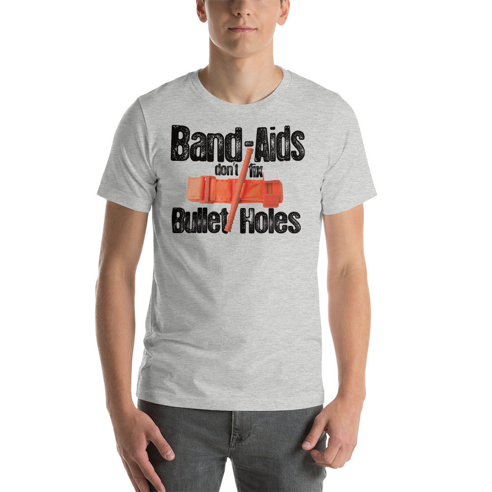 Band Aids Dont Fix Bullet Holes shirt by Rogue Dynamics