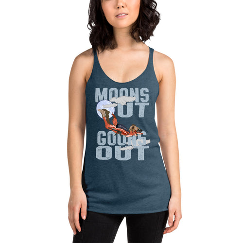 Moons Out Goons Out Racerback Tank by Rogue Dynamics