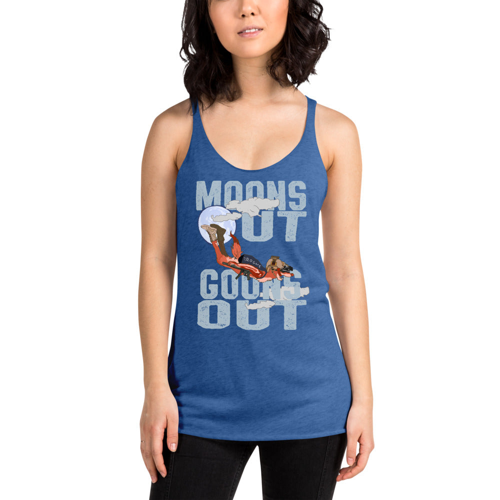 Moons Out Goons Out Racerback Tank by Rogue Dynamics