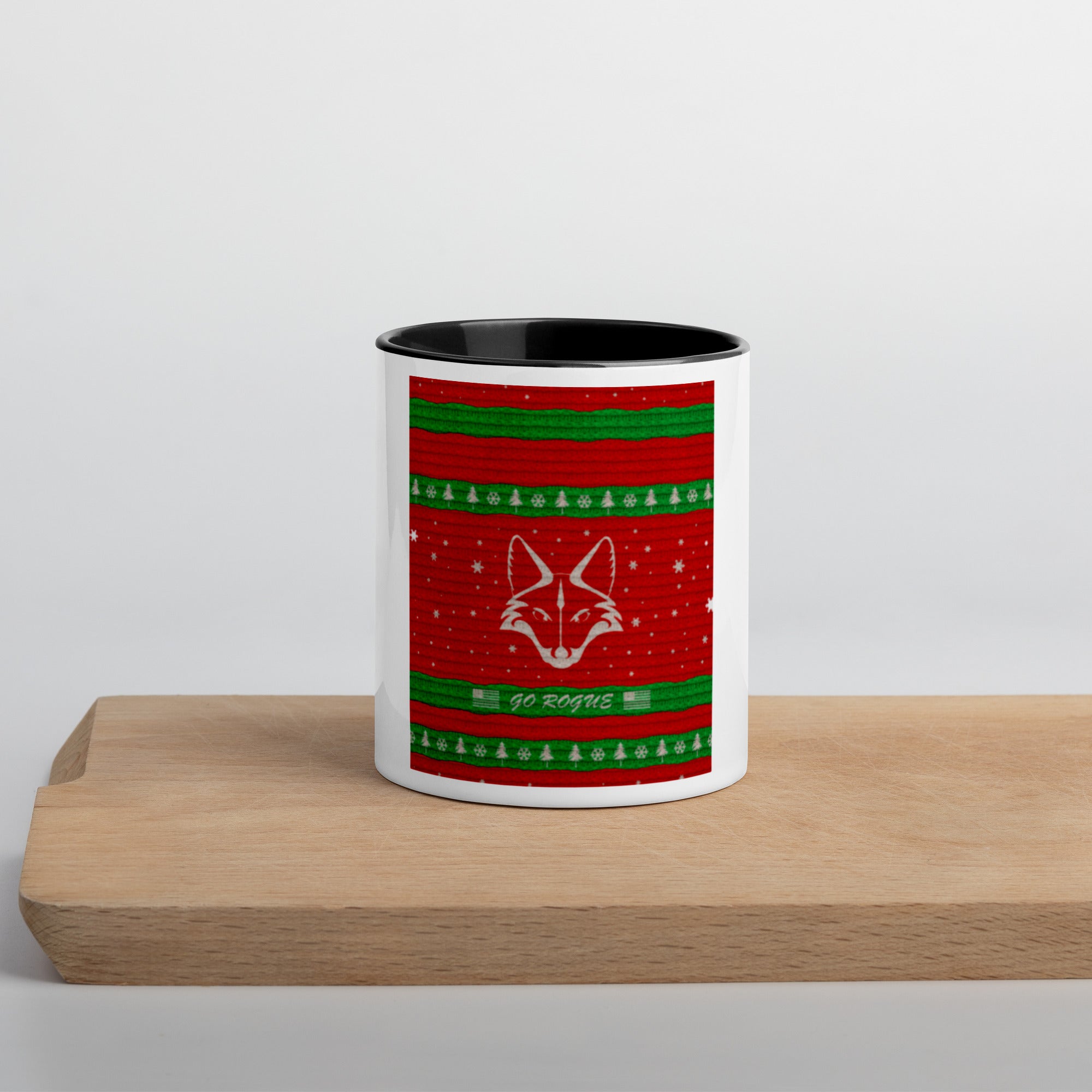 Santa Actual Christmas Sweater Mug with Color Inside
