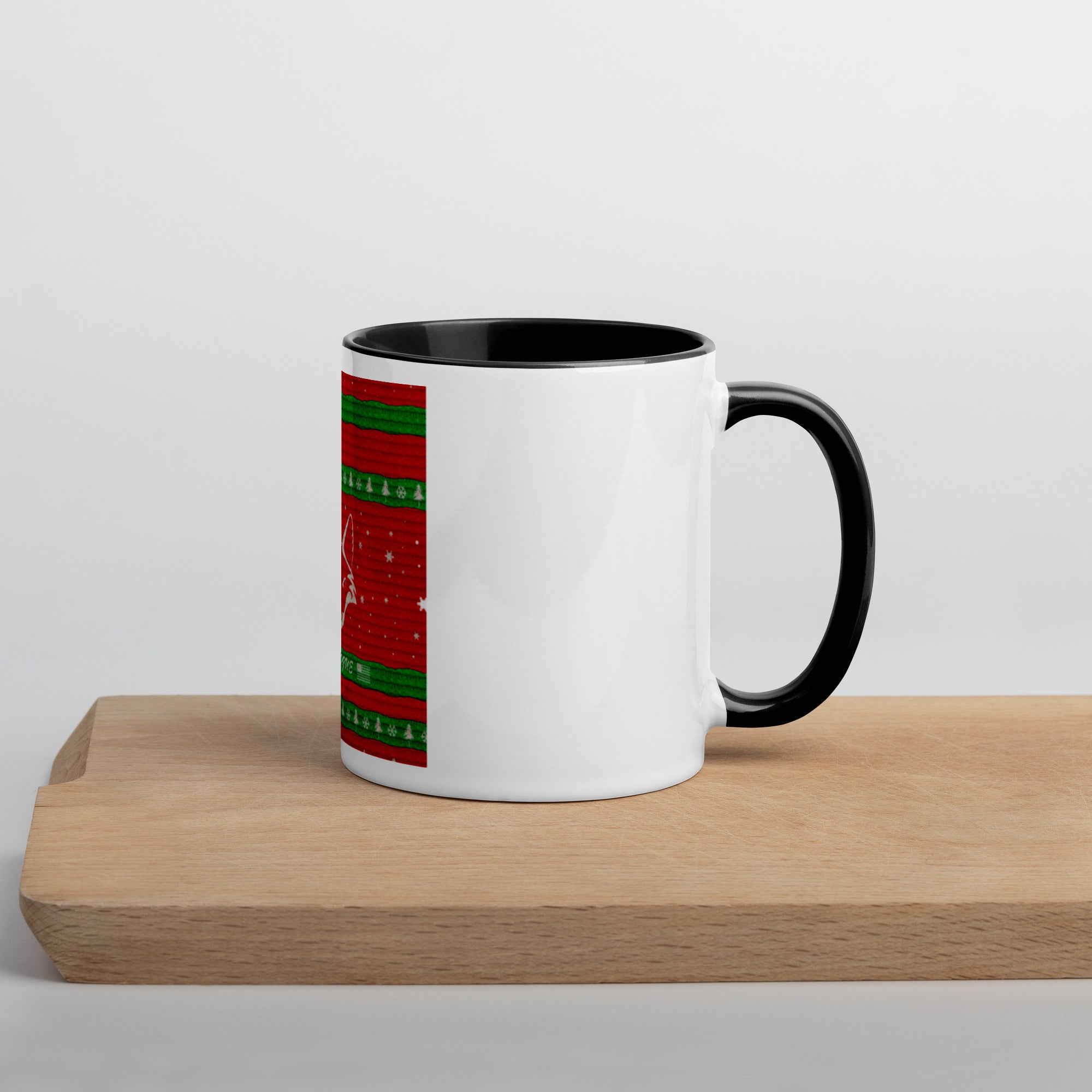 Santa Actual Christmas Sweater Mug with Color Inside
