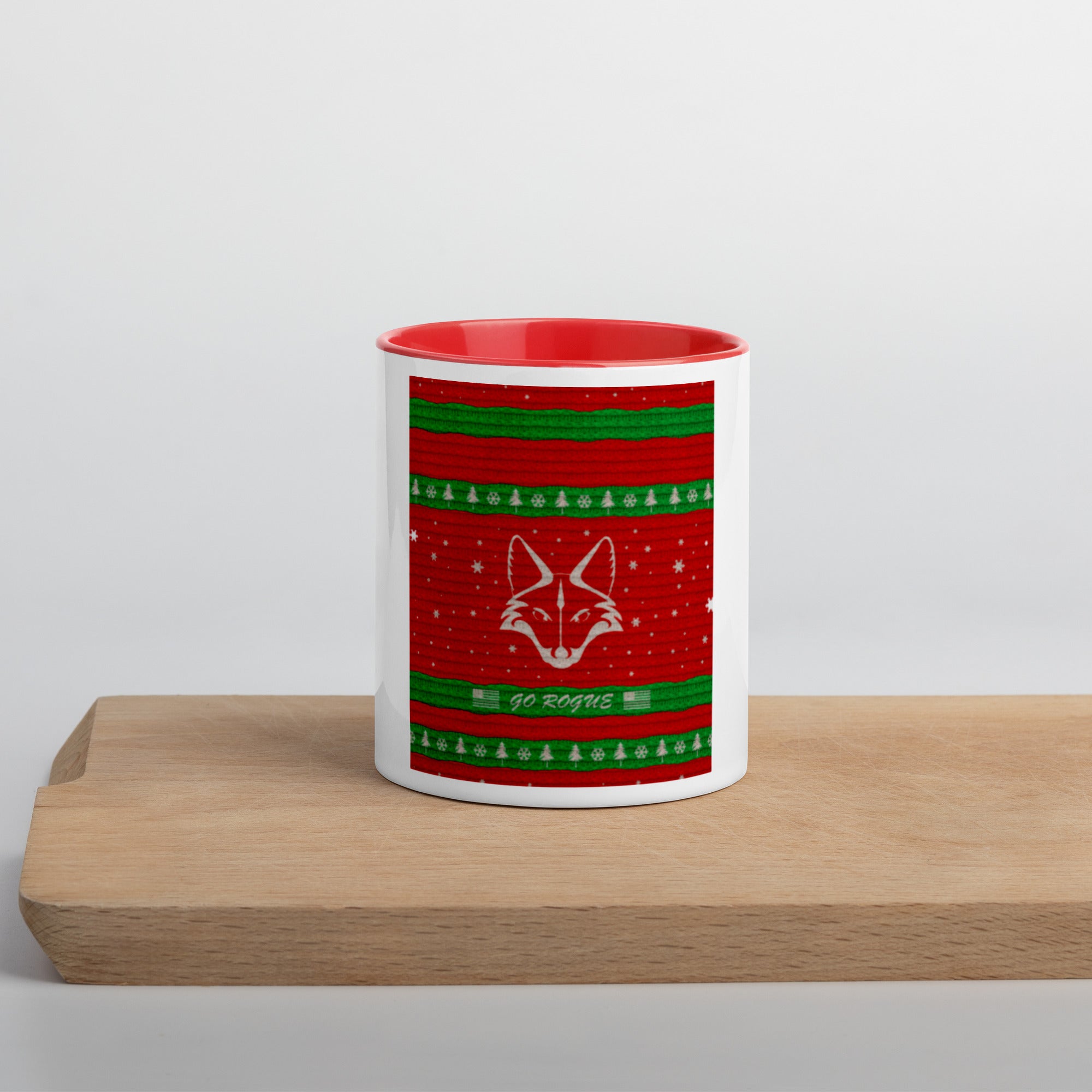 Santa Actual Christmas Sweater Mug with Color Inside