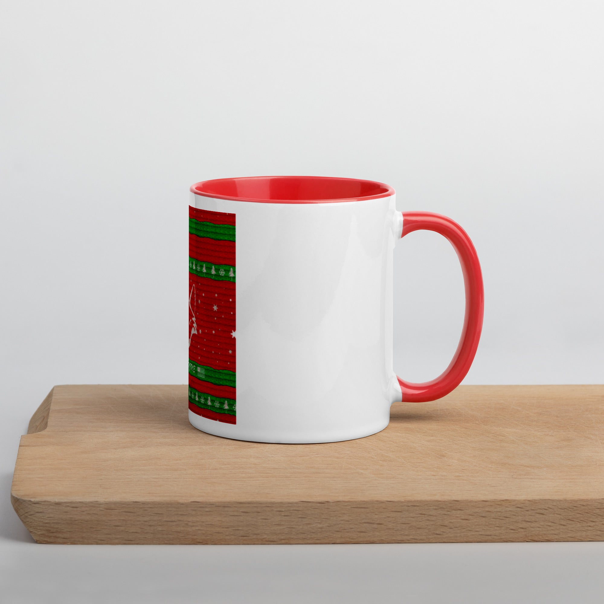 Santa Actual Christmas Sweater Mug with Color Inside